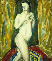 Nu em pé, c.1927-28 (guache a bordo)