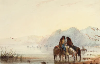 Indian Women, Shoshones, c.1837 (aguarela sobre papel)