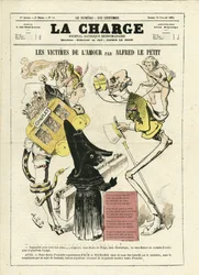 Ilustração de Alfred Le Pete (1841-1909) para a Capa de La Charge (1870), No. 14