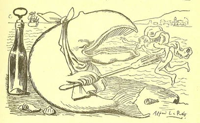 Ilustração de Alfred Le Pete (1841-1909) em Gros-Jean e sua cura