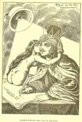 Ilustração de Alfred Le Pete (1841-1909) em Gros-Jean e sua paróquia