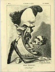 Ilustração de Alfred Le Pete (1841-1909) em La Charge (1870), No. 3