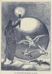 Ilustração de Alfred Le Petité (1841-1909) em Gros-Jean et son cure