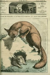 A ponta da orelha e a ponta da cauda, entre Adolphe Thiers como raposa-República e Philippe d