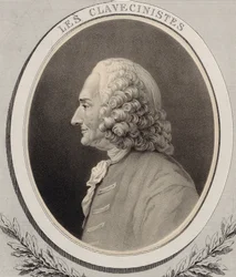 Retrato do compositor Jean-Philippe Rameau 1683-1764.