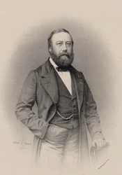 Retrato do compositor e cantor Gustave Nadaud 1820-1893, 1862.