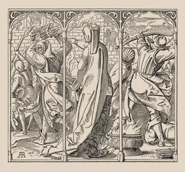 Die Nibelungen. Como a rainha deu ordens para queimar o salão, 1840-1841.