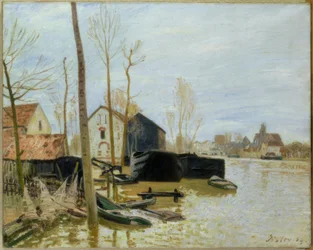 Inundações em Moret-sur-Loing