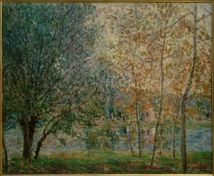 O Canal Loing na primavera