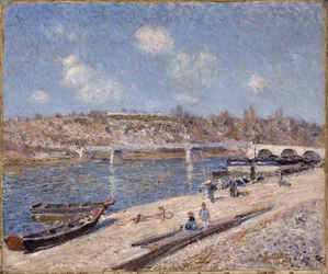 A praia de Saint-Mammès