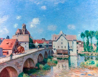 A ponte em Moret, 1893