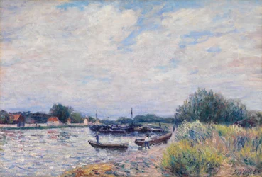 O Loing em Saint-Mammes, c.1859-99 (óleo sobre tela)
