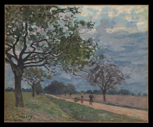 A estrada de Versalhes a Louveciennes