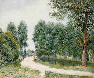 O caminho de Saint-Mammes, manhã; O Chemin de Saint-Mammes, manhã, 1890