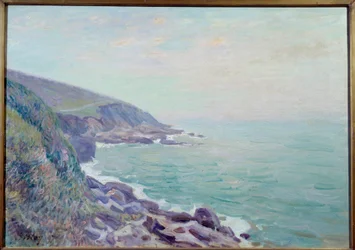 Vista das Costas de Gales na Pintura da Névoa de Alfred Sisley (1839-1899) 1897 Sol. 0,65x0,92 m Rouen, Museu de Belas Artes