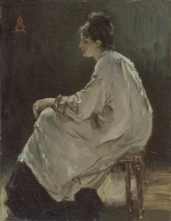 "Menina sentada", 1843-1906