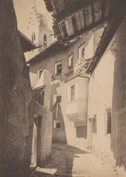 Uma rua em Sterzing, no Tirol