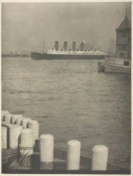 De partida, o Mauretania, 1910.