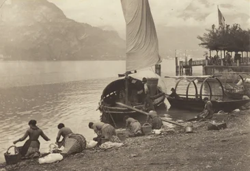 Lavadeiras no Lago de Como