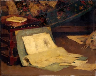 Esquina do ateliê do artista, 1849-1924.