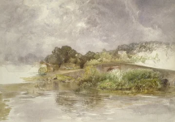 Ponte Sonning, c. 1882 (aguarela sobre papel)