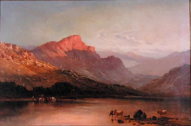 Noite nos Trossachs (óleo sobre tela)