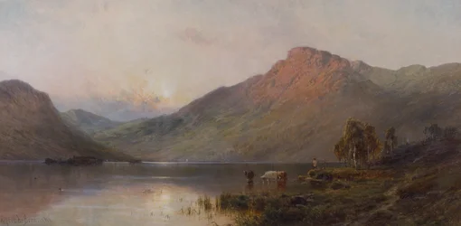 Rosy Morning (óleo sobre tela)