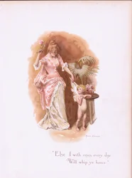 Eu com rosas todos os dias, vou chicotear daqui, de Some Old Love Songs publicada por Hildesheimer & Faulkner, 1892