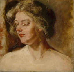Modelo de estúdio loira