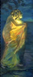 Mulher vestida de sol