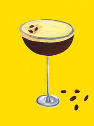 Cocktail de expresso intenso