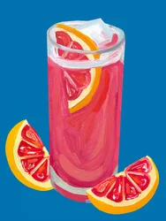Cocktail de toranja rosa