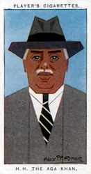 Aga Khan III Mohammed Shah, líder dos ismaelitas, 1926.