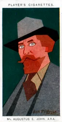 Augustus John, pintor britânico, 1926.