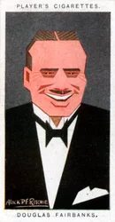 Douglas Fairbanks, ator de cinema americano, 1926.
