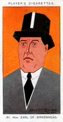 Frederick Edwin Smith, 1º Conde de Birkenhead, Lord Chancellor, 1926.