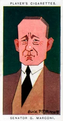 Guglielmo Marconi, inventor italiano, 1926.