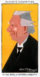 Herbert Henry Asquith, 1º Conde de Oxford e Asquith, Primeiro Ministro Britânico, 1926.