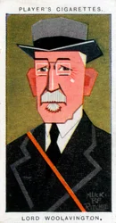 James Buchanan, 1º Barão Woolavington, filantropista britânico e proprietário de cavalos de corrida, 1926.