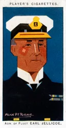John Rushworth Jellicoe, 1º Earl Jellicoe, almirante britânico, 1926.