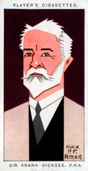 Sir Francis Bernard Dicksee, pintor britânico, 1926.