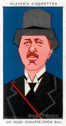 Sir Hugo Cunliffe-Owen, empresário britânico, 1926.