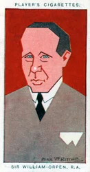 Sir William Orpen, pintor britânico, 1926.