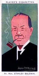 Stanley Baldwin, 1º Earl Baldwin, Primeiro Ministro Britânico, 1926.