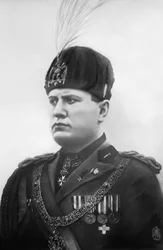 Benito Mussolini (foto a p/b)