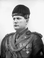 Benito Mussolini (foto a p/b)