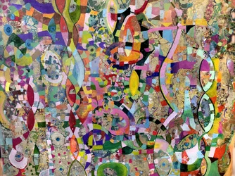 Fluxo abstrato vibrante