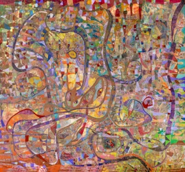 Fluxo abstrato vibrante