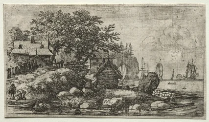 Oito paisagens (H.57-64): Paisagem com dois barcos vazios