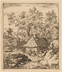Paisagem com Mó perto de um Barril, provavelmente c. 16451656.
